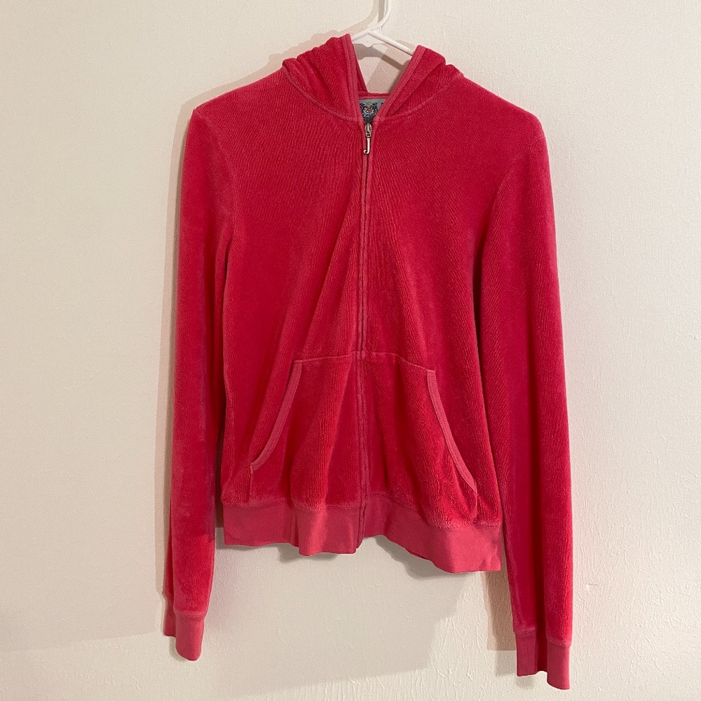 Hot Pink Terrycloth Juicy Couture Trackjacket XL